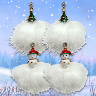 Christmas theme earring - LC