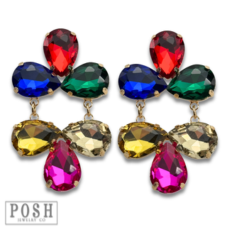 Rhinestone chandelier earring - LC