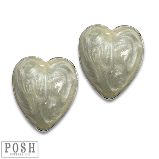 Heart post earring