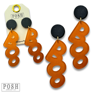 BOO acrylic earring