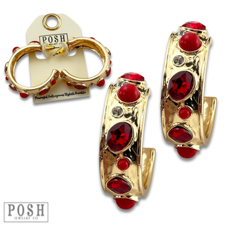 Bling hoop earring