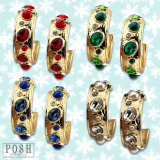 Bling hoop earring