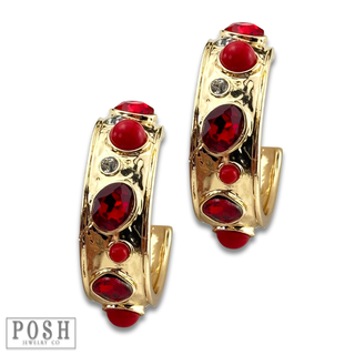 Bling hoop earring