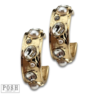 Bling hoop earring
