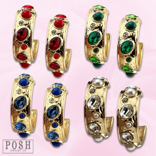 Bling hoop earring