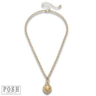 Lion head necklace, last cal