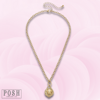 Lion head necklace, last cal