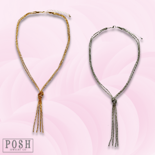 Double chain necklace