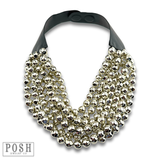 Multi-strand magnetic clasp necklace