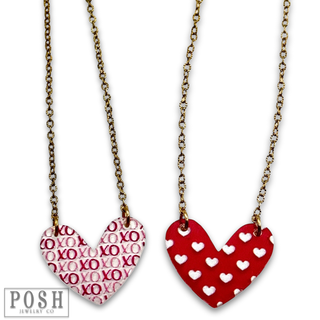 Heart charm necklace