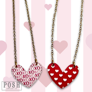 Heart charm necklace