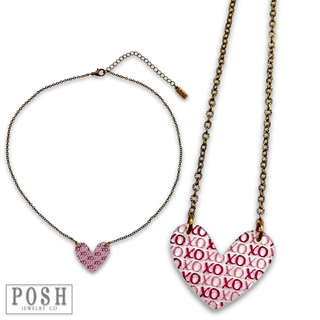 Heart charm necklace