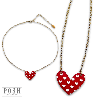 Heart charm necklace
