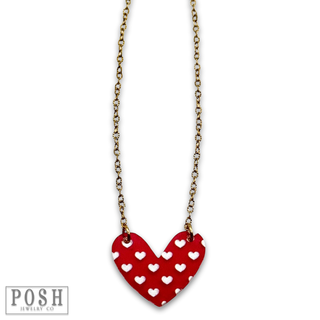 Heart charm necklace