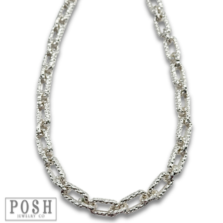 Chunky textured chain necklace