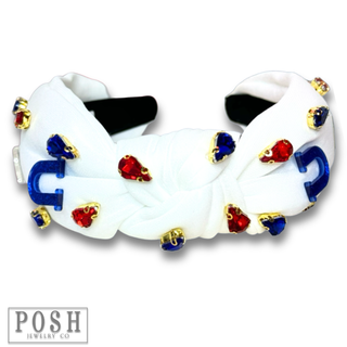 USA rhinestone headband