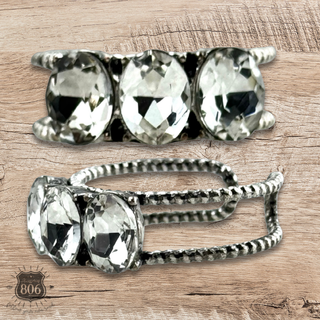 Stone oval bead ring