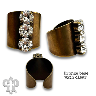 Statement ring with crystals from Swarovski®