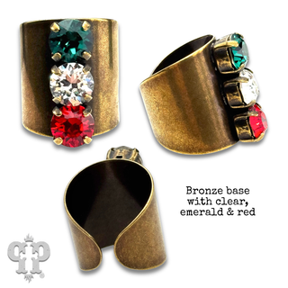 Statement ring with crystals from Swarovski®