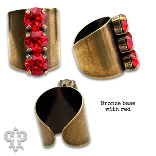 Statement ring with crystals from Swarovski®