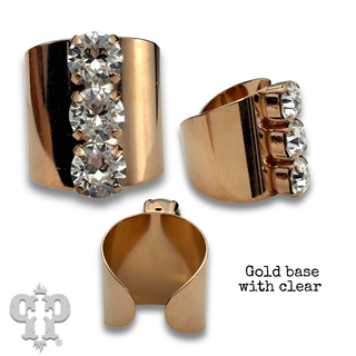 Statement ring with crystals from Swarovski®