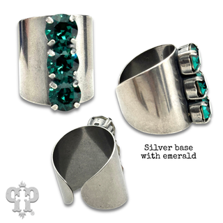 Statement ring with crystals from Swarovski®