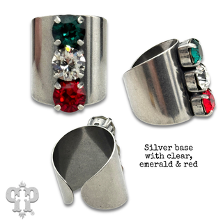 Statement ring with crystals from Swarovski®