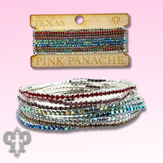 Ten strand rhinestone bracelet set