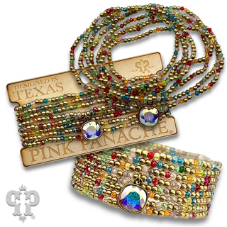 Multi-color bracelet with a crystal from Swarovski® - LC