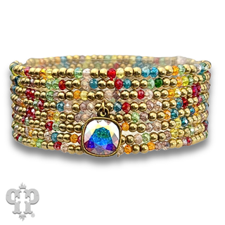 Multi-color bracelet with a crystal from Swarovski® - LC