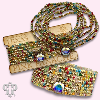 Multi-color bracelet with a crystal from Swarovski® - LC