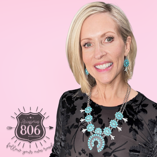 Stone squash blossom necklace set