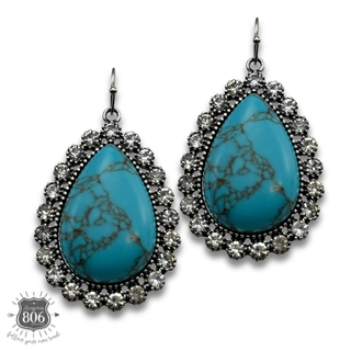 Western bead bracelet and earring set