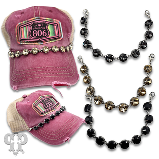 Small rhinestone trucker hat chain