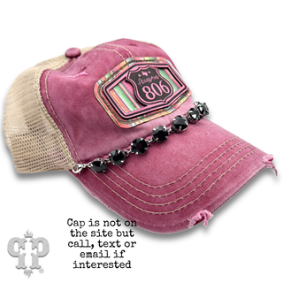 Small rhinestone trucker hat chain