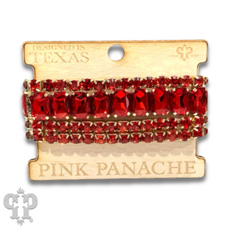 Four strand mixed rhinestone bracelet, two sizes